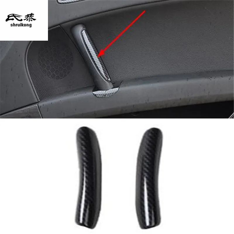 

2pcs/Lot ABS Carbon Fiber Grain Interior Door Armrest Decoration Cover For 2008-2014 AUDI TT Car Accessories