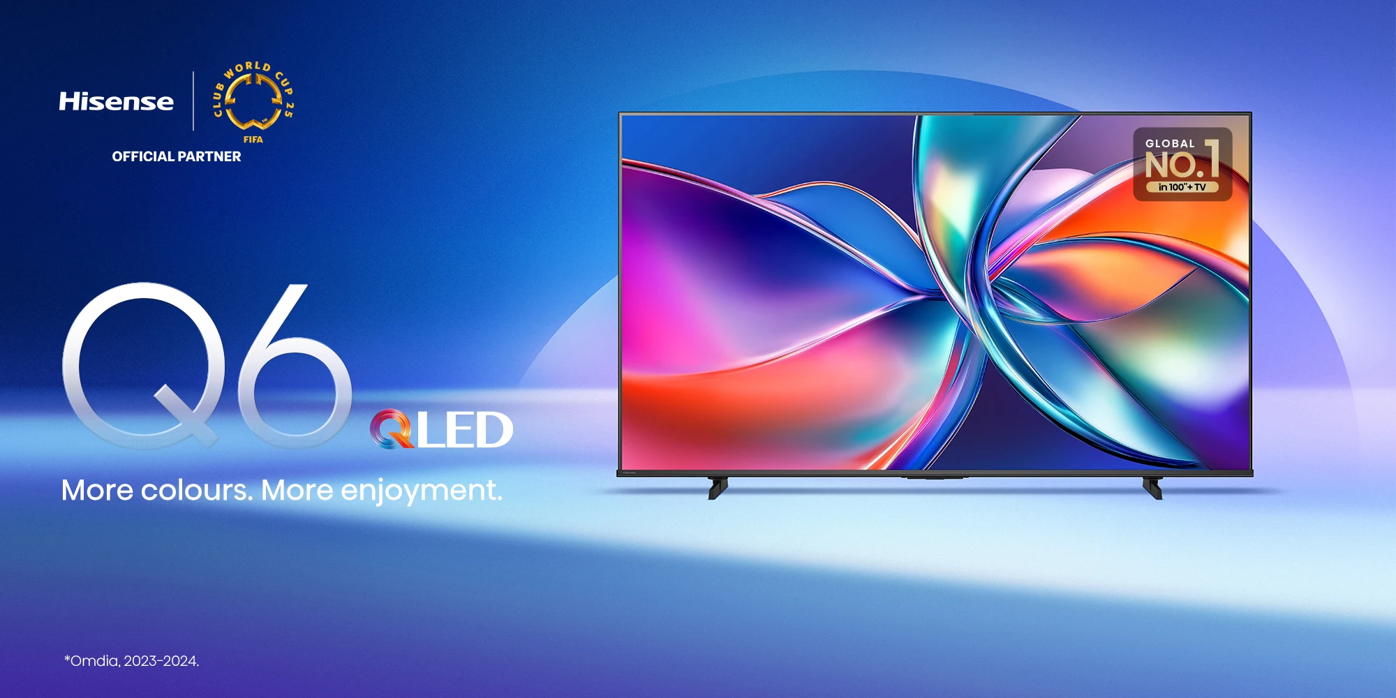 تلفزيون هايسنس Q6 QLED 4K بتقنية Dolby Vision