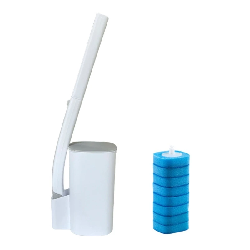 

Disposable Toilet Brush with Cleaning Agent Home Long Handle Cleaning Brush Dropship