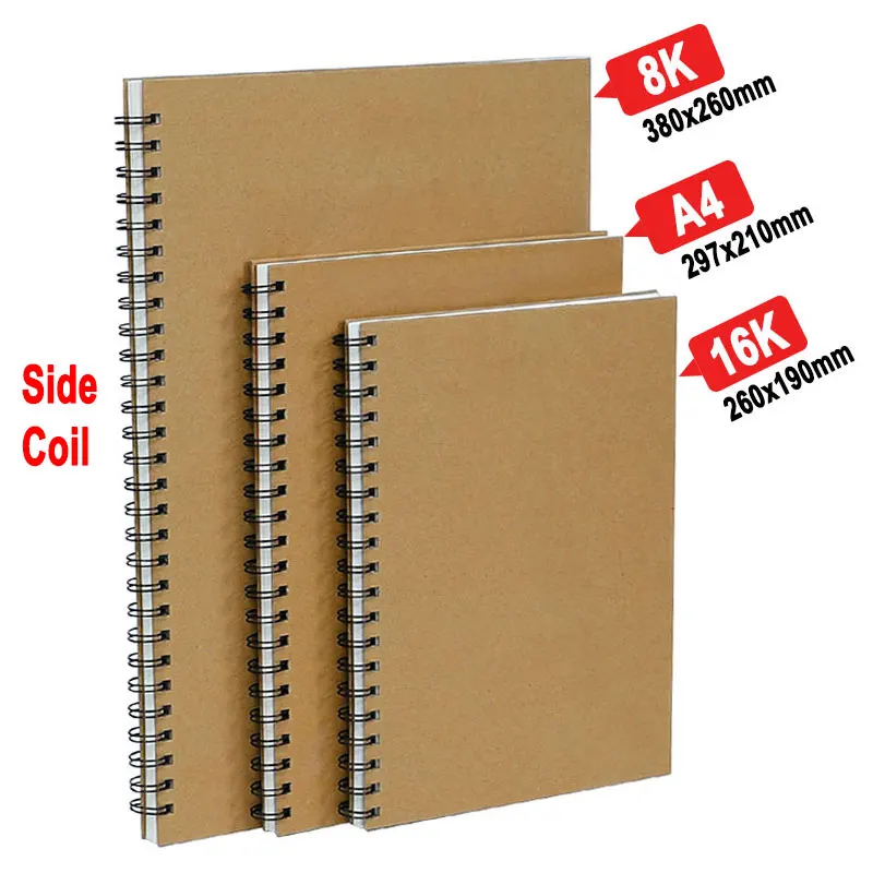 Cuaderno de bocetos de 16K A4 8K, 30 hojas, 160g, Bloc de libro de dibujo  de papel para arte, grafiti, dibujo, pintura de acuarela, lápiz de Color,  boceto - AliExpress