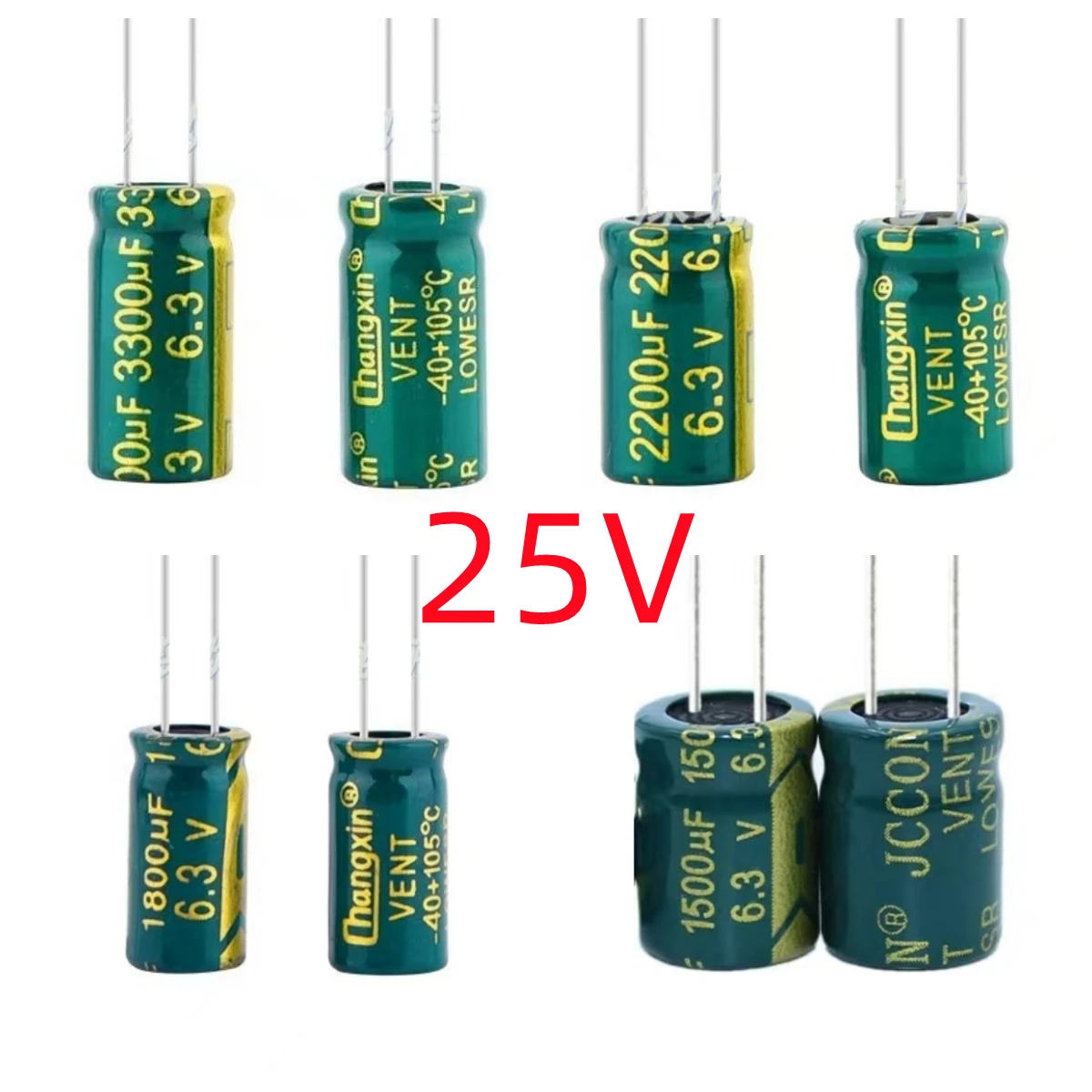 

10/50/100 Pcs/Lot 25V2200uF DIP High Frequency Aluminum Electrolytic Capacitor