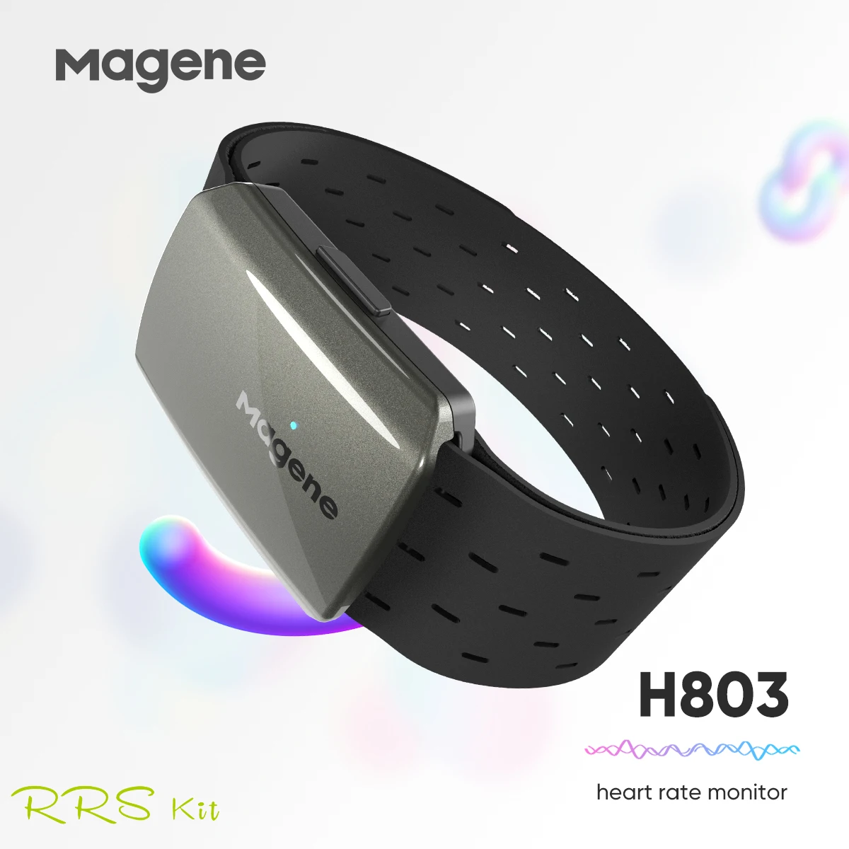 

Magene Heart Rate Armband Monitor Dual Mode Bluetooth ANT H803 Sensor Arm Wrist Strap Fitness Heartbeat Tracker for Strava