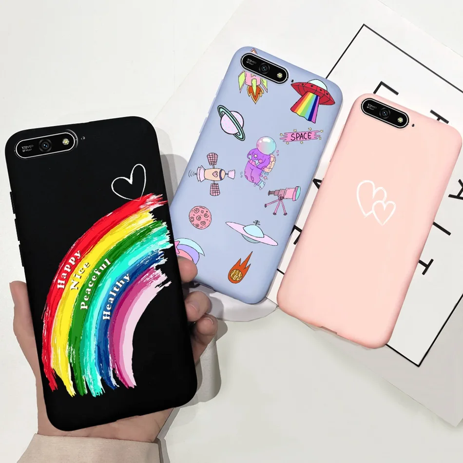 Lovely Printed Soft Silicone Phone Case - 5.7 Inch Back Cover