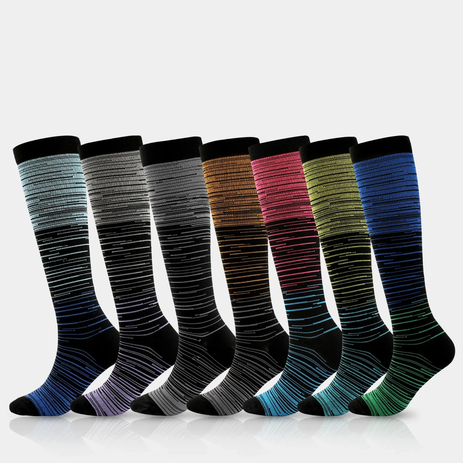 

Compression Socks Fitness Running Football Cycling Sports Socks Medical Varicose Veins Blood Circulation Anti Fatigue Elastic