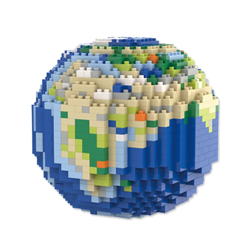 

1268PCS+ Planet Earth Micro Building Blocks Figures Space Diamond Mini Brick Christmas Toys for Kids Friend Collection Gift 6603