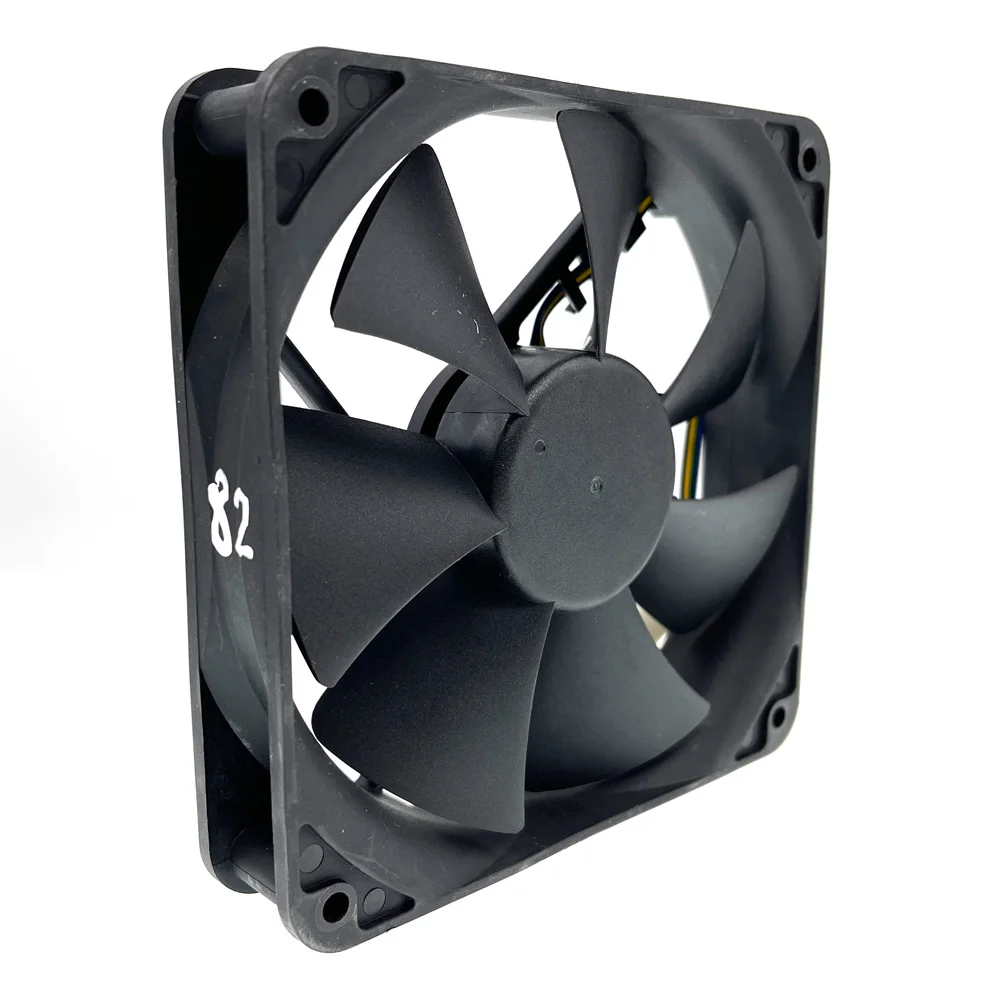 SAB4B2U -PFGE 120mm 12cm PWM Water Block Watercooler Cooling Fan,120X120X25mm 12V Dual Ball Bearing 2700RPM for Apistek Fans — view 3