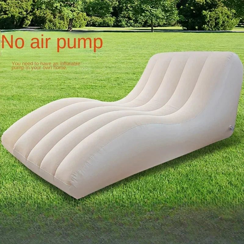 Portable Inflatable Sofa Leisure Sofa Lounge Chair Lazy Nap Suitable Couple Outdoor for Camping Home Office