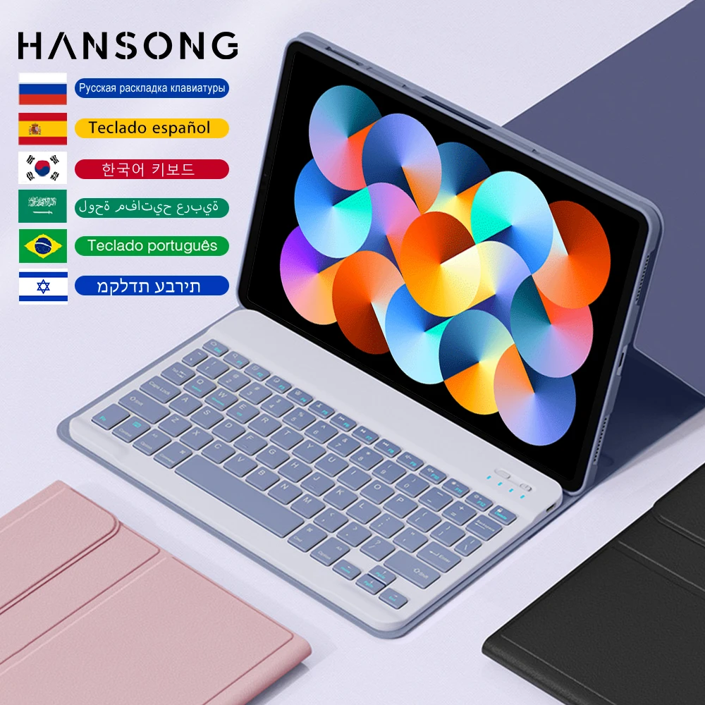 

For Redmi Pad Keyboard Case For 2022 Xiaomi Redmi Pad 10.61 inch Tablet Cover for 2023 Redmi Pad SE 11 inch Keyboard Case Funda