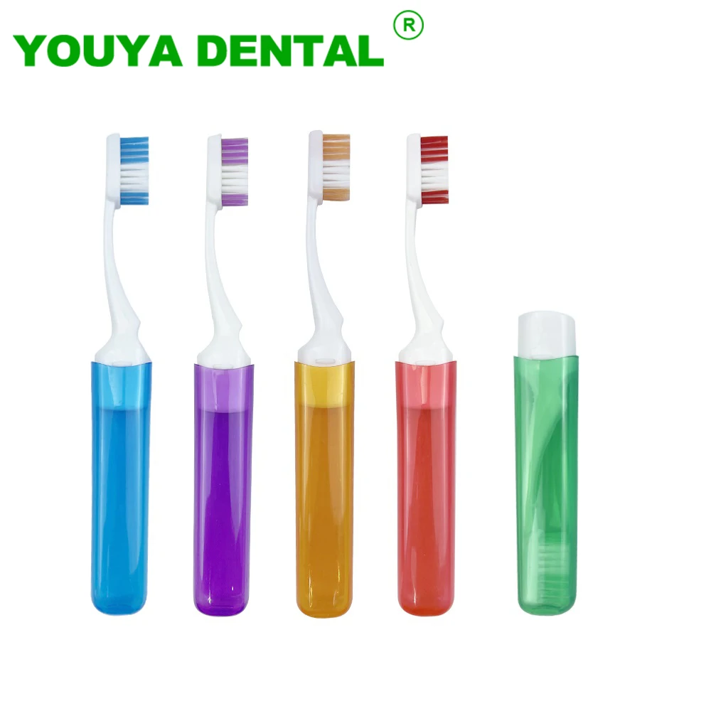 5pcs Travel Toothbrush Portable Folding Outdoor Camping Business Soft Oral Cleaning Tools portable toothbrush