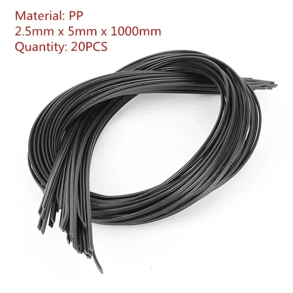 20PCS black PP plastic welding rods for car bumper repairing plastic welder gun hot air gun welding bar universal tools welding rods,plastic welding rods