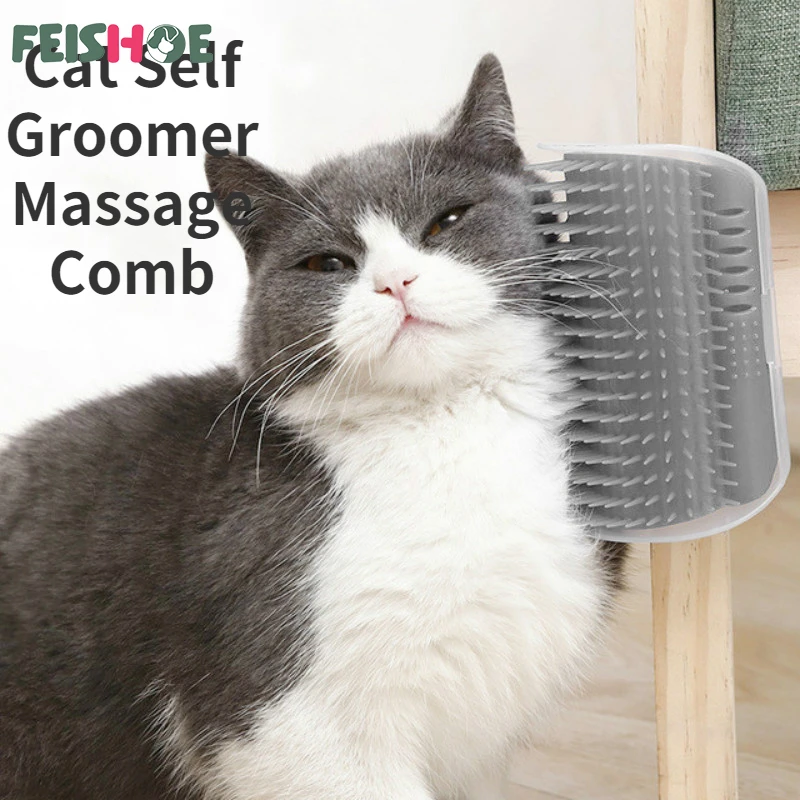 Cat Self Groomer Massage Comb Cats Brush Cat Corner Scratching Comb Pet