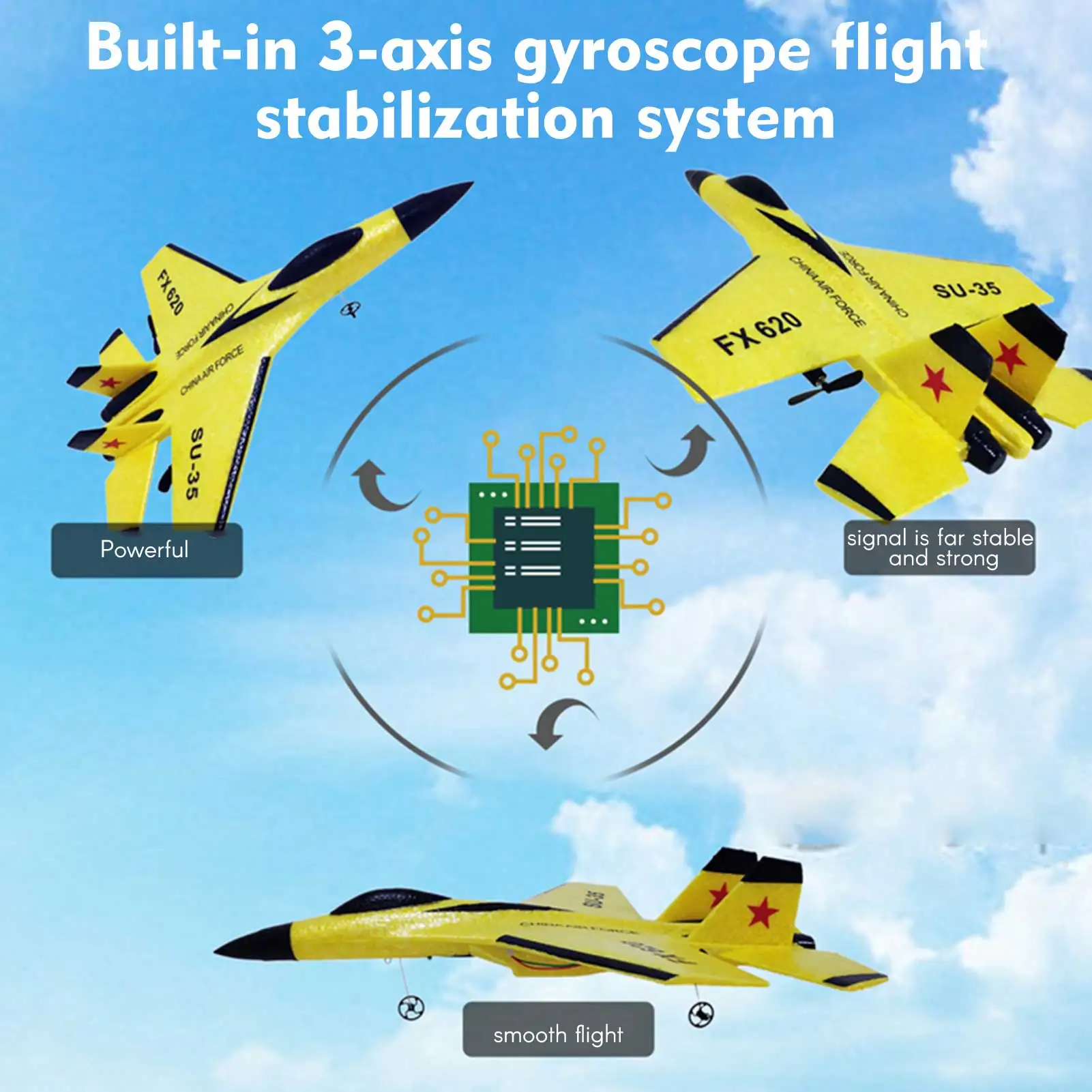 Plano de controle remoto,SU-35 Jet Fighter Stunt RC Avião  Modelo de avião  RC para adultos, espuma EPP RC Jet Glider Avião de combate brinquedos  Sukalun : : Brinquedos e Jogos