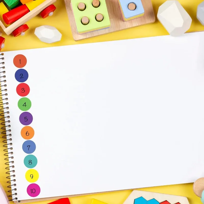 Adesivi a punti colorati Etichette codificate rotonde da 3/4" per l'organizzazione in ufficio, in aula o eventi didattici a casa, vendite in garage e altro ancora- - immagine 6