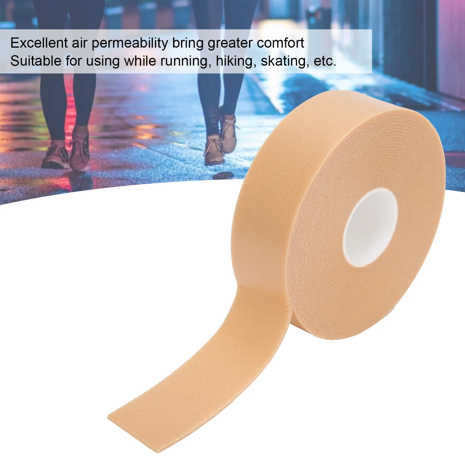 2.5cm x 4.5m Foot Heel Sticker Waterproof Breathable Blister Prevention Heel Foam Tape Bandage heel pad
