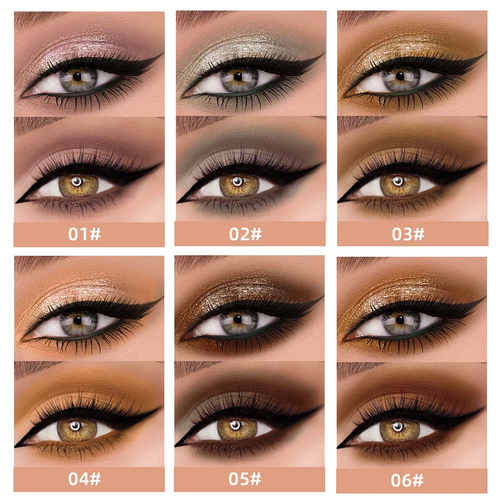 Double End Liquid Eye shadow 2 In 1 Stick Pencil Glitter Matte Eyeshadow Makeup Waterproof Bicolor Shimmer Cosmetics For Women 2