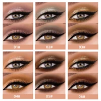 Double End Liquid Eye shadow 2 In 1 Stick Pencil Glitter Matte Eyeshadow Makeup Waterproof Bicolor Shimmer Cosmetics For Women 2