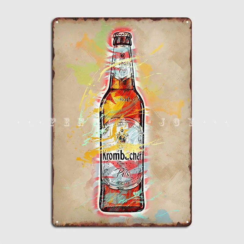 Krombacher Metal Plaque 포스터 클럽 파티 시네마 만들기 그림 장식 틴 로그인 포스터