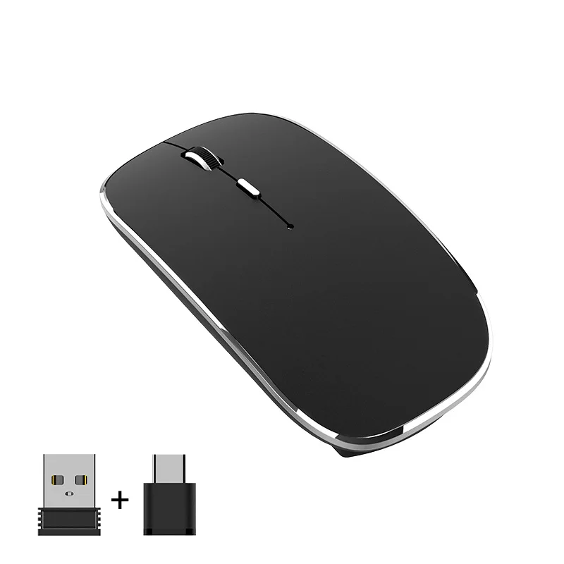 Portátil Tipo-c Mouse sem Fio Ultraleve 2.4g Receptor Dual Mudo Gamer Gaming Inalambrico Macbook Recarregável Novo