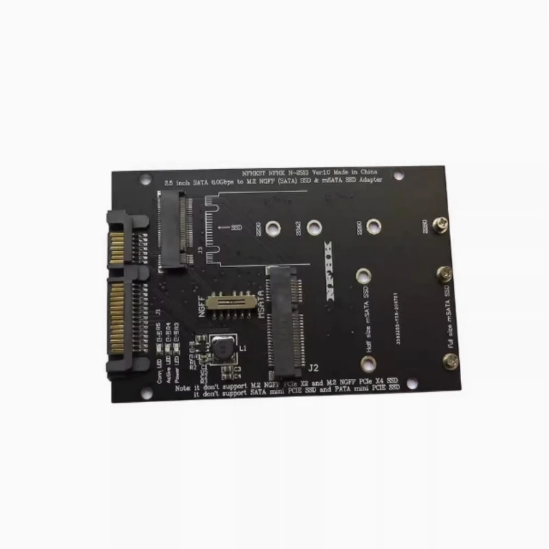 M.2 NGFFs MSATA to SATA3 Conversion Adapter Card for Computer Integration