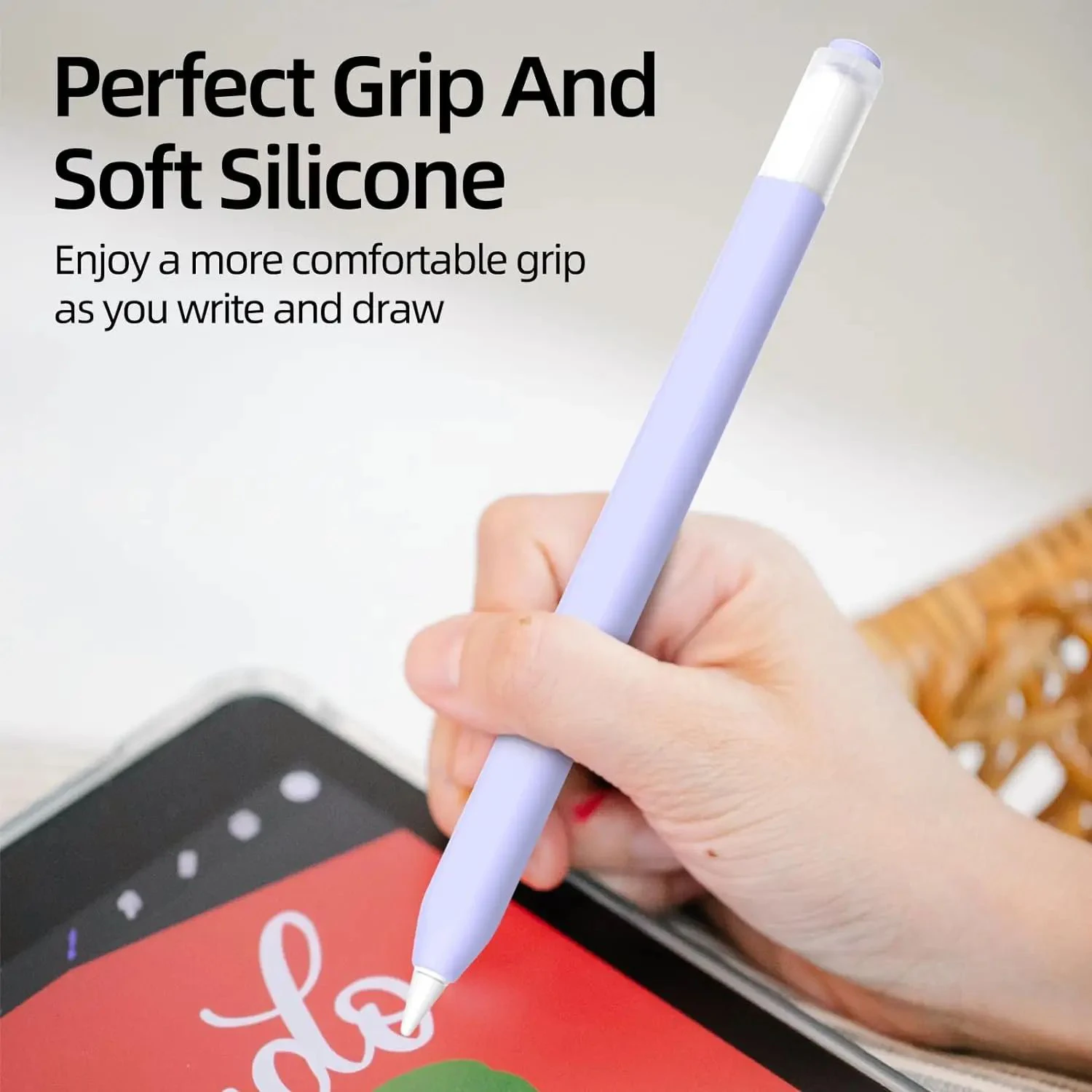 Pencil Case Cover For Apple Pencil 3 USB C Lightweight Soft Drop-proof Soft Silicone Protective Case