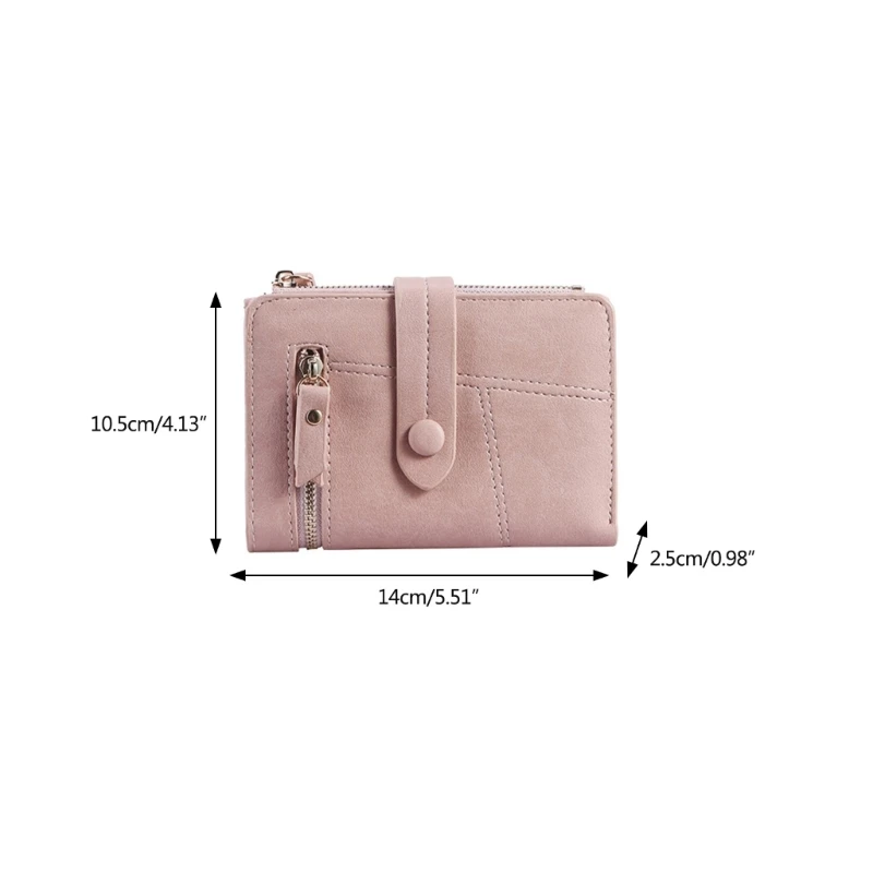 Women Short Wallet Multi Purpose Purses Hasp Credit Card Holder Coin