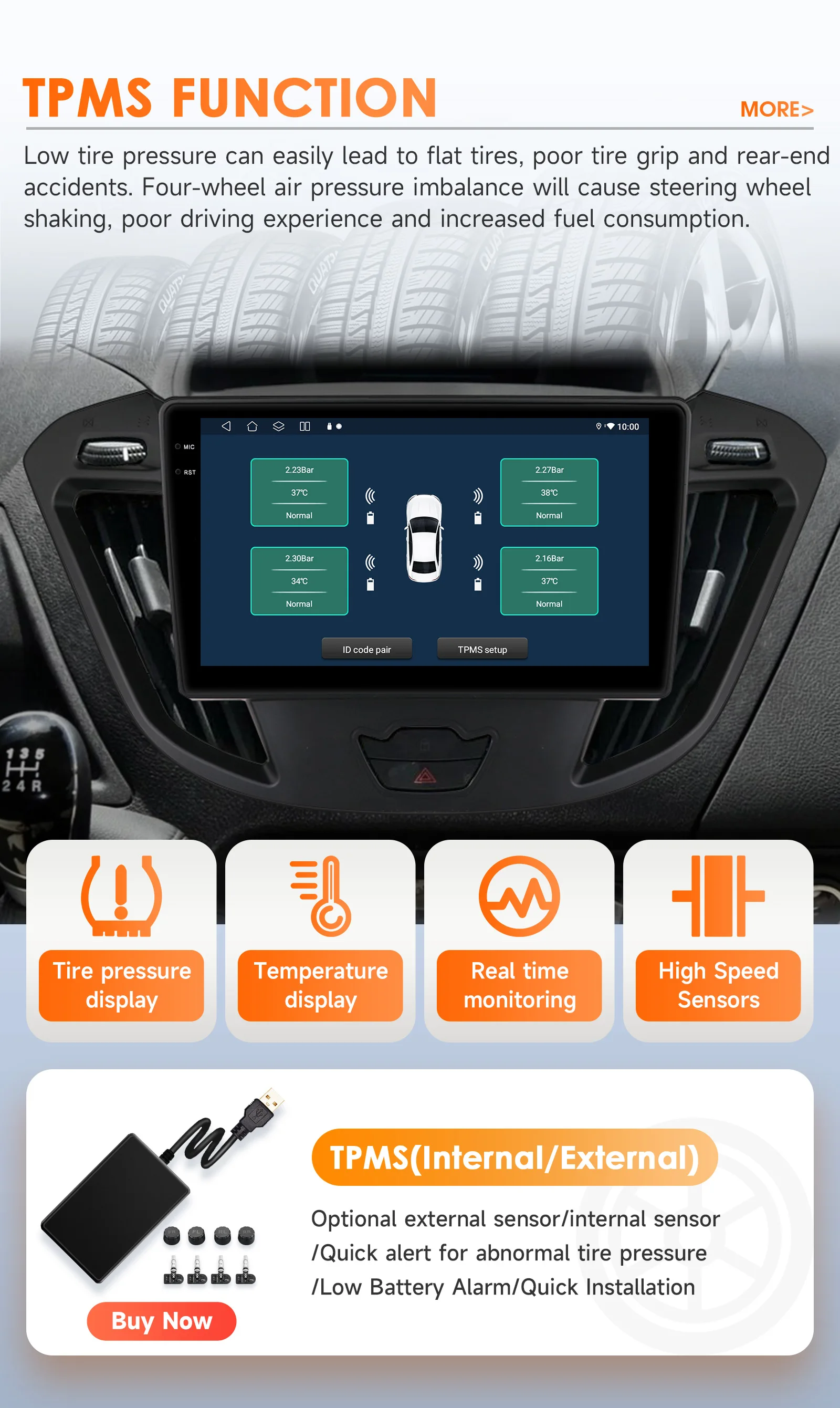 Hizpo Auto Radio Autoradio Für Ford Transit Tourneo Custom 2013 - 2021 Auto Multimedia GPS Player CarPlay Android Auto 4G BT 6115 – Detail 40