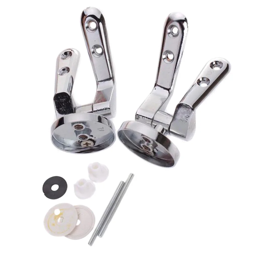 1 Set Standard Replacement Parts Toilet Seat Hinges Toilet Fixing Mountings toilet seat accessories toilet hinge replacement