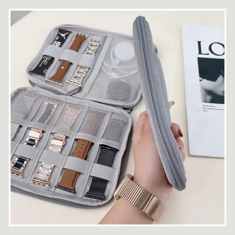 Portable Watchband Bag Watch Strap Storage Bag for Apple Watch Strap Organizer Case Practical Travel Pouch Holder