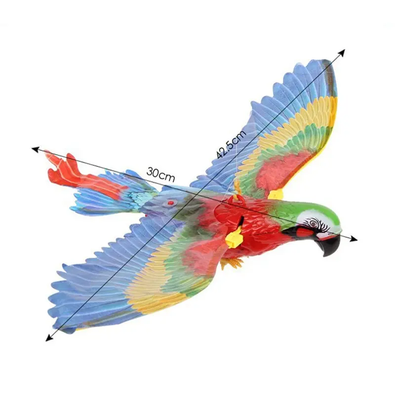 2pcs Cat Toys Simulation Electric Parrot Silent Hanging Line Flying Bird Toy Hovering Teasing Pet Training Supplies