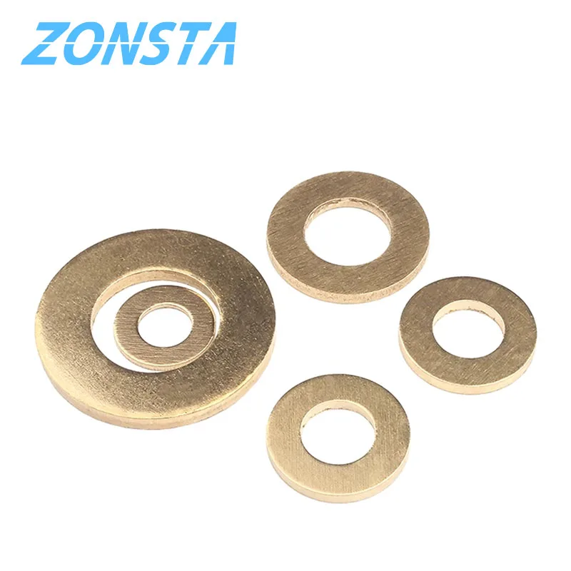 Massive Messing-Unterlegscheibe M2 M2,5 M3 M4 M5 M6 M8 M10 M12 M14 M16 Kupfer Plain Messing Dichtung Shim Pad Ring Spacer Circular Meson – Detail 5