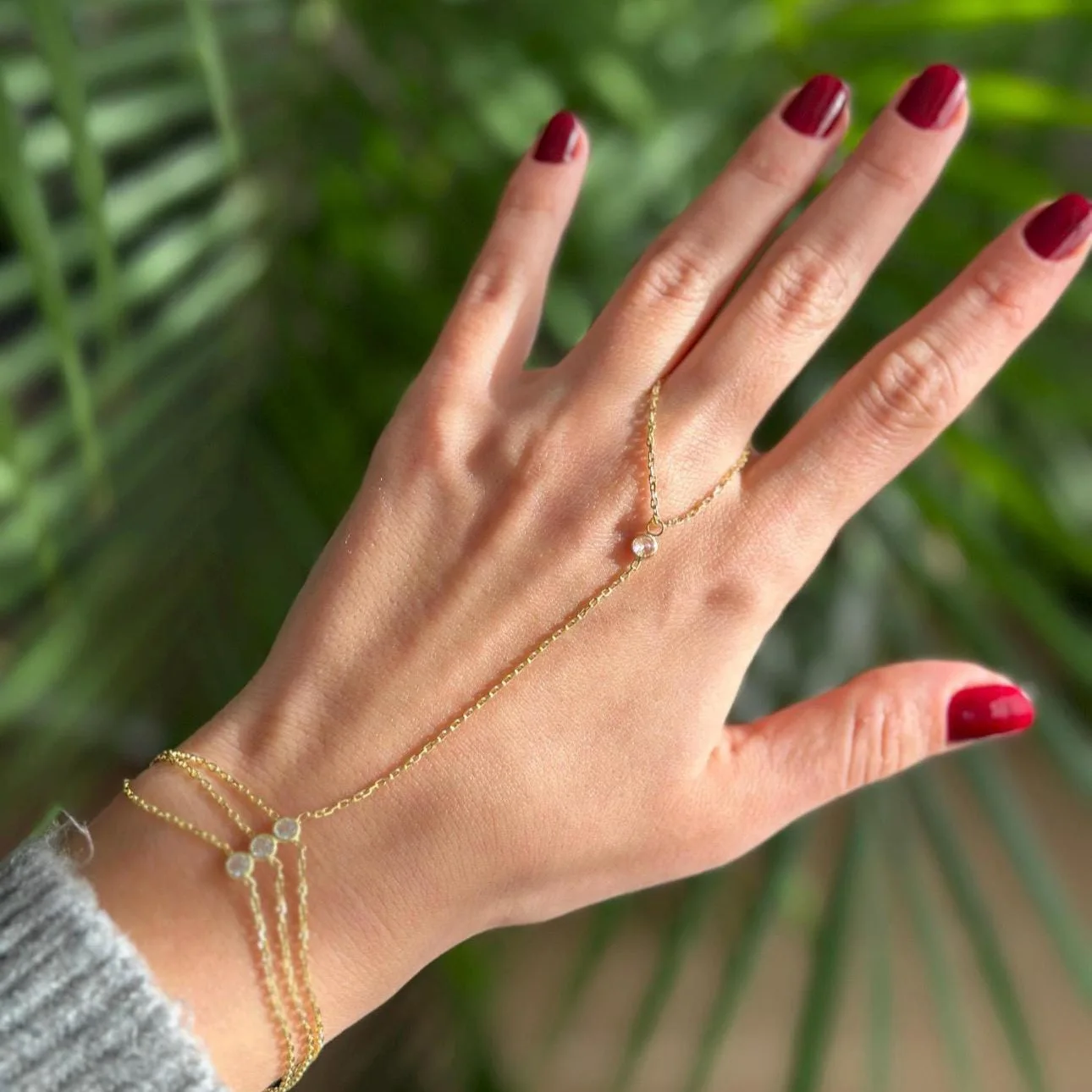 أزياء متعددة الطبقات الزركون اليد سلسلة أساور ربط...