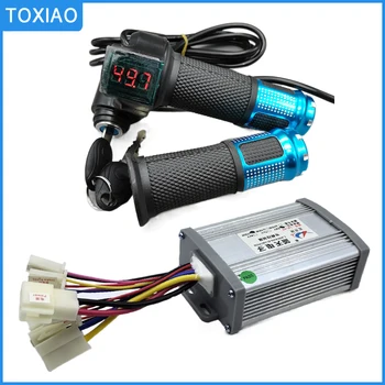 Accessori per Scooter per bici elettriche Controller spazzolato per motore e impugnatura Twist per acceleratore 12V 24V 36V 48V 250W 350W 500W 1000W