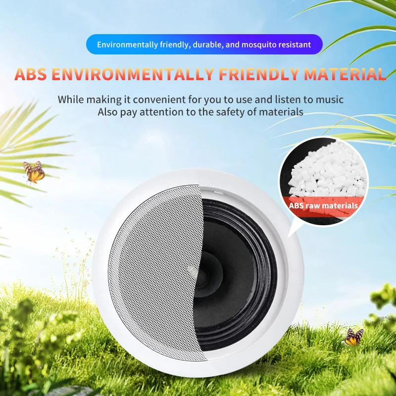 Oupushi ceiling TD202 bluetooth version 5.3 8W ceiling speaker background music system home theatre speaker