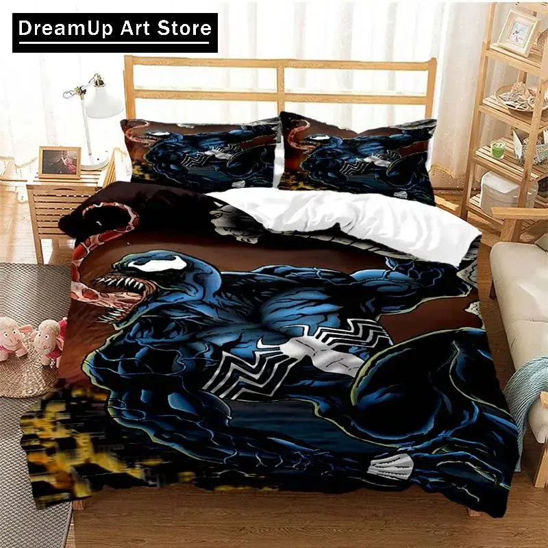 3D Print Fashion Venoms Last Dance Bedding Set Boys Girls Twin Queen King Size Duvet Cover Pillowcase Bed boys Adult Bedroom 2