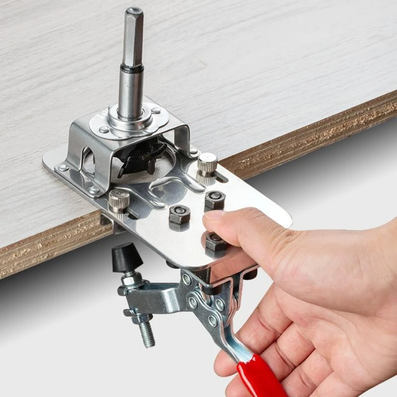 Concealed Hinge Drilling Jig 35mm Guide Hinge Hole Drilling Guide Carpenter Woodworking Tool Hole Opener Locator Door Cabinet 35mm concealed hinge boring jig wood furniture door cabinets hinge installation tool hinge hole drilling guide for carpentry