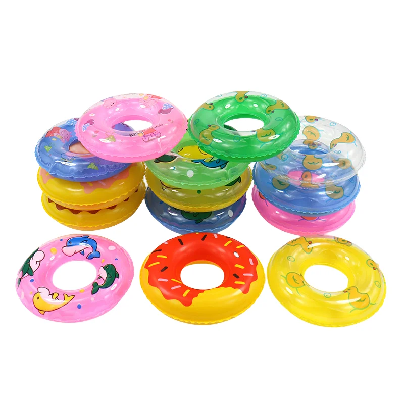 20Pcs Mini Swimming Buoy Ring Toys Mix Styles Summer Bathing Float Lifebelt Dollhouse Accessories for Doll Kids Gift Furniture 3