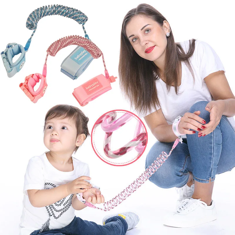 Anti Lost Wrist Link Toddler Leash Safety Harness for Baby Kid Strap Rope Outdoor Walking Hand Belt Anti-lost Luminous Wristband