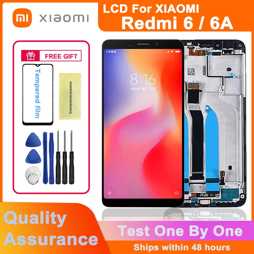 

Original 5.45" LCD Display for Xiaomi Redmi 6A LCD touch screen digitizer assembly Replaceable parts For Redmi 6 LCD Display
