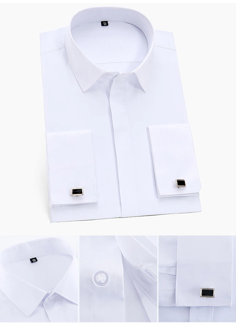 white long sleeve business shirt