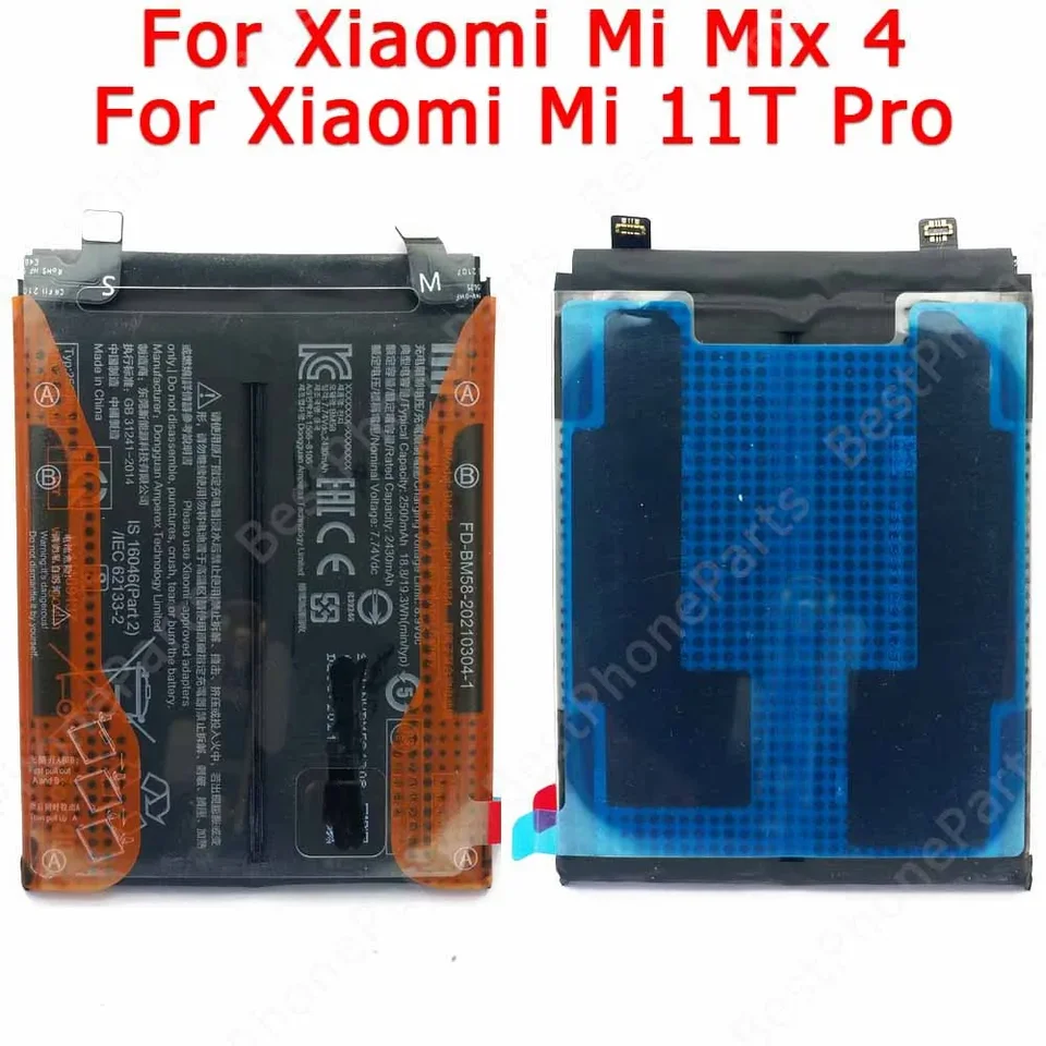 テ*ル様 Xiaomi 11T Pro 　美品　バッテリほぼ新 Xiaomi 11T Pro 互換バッテリー 5000mAh BM58