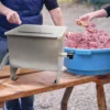 7Penn Meat Mixer – 20 lb Sausage Mixer Machine Meat Processing Equipment, Ground Beef Hand Mixer with Lid 6
