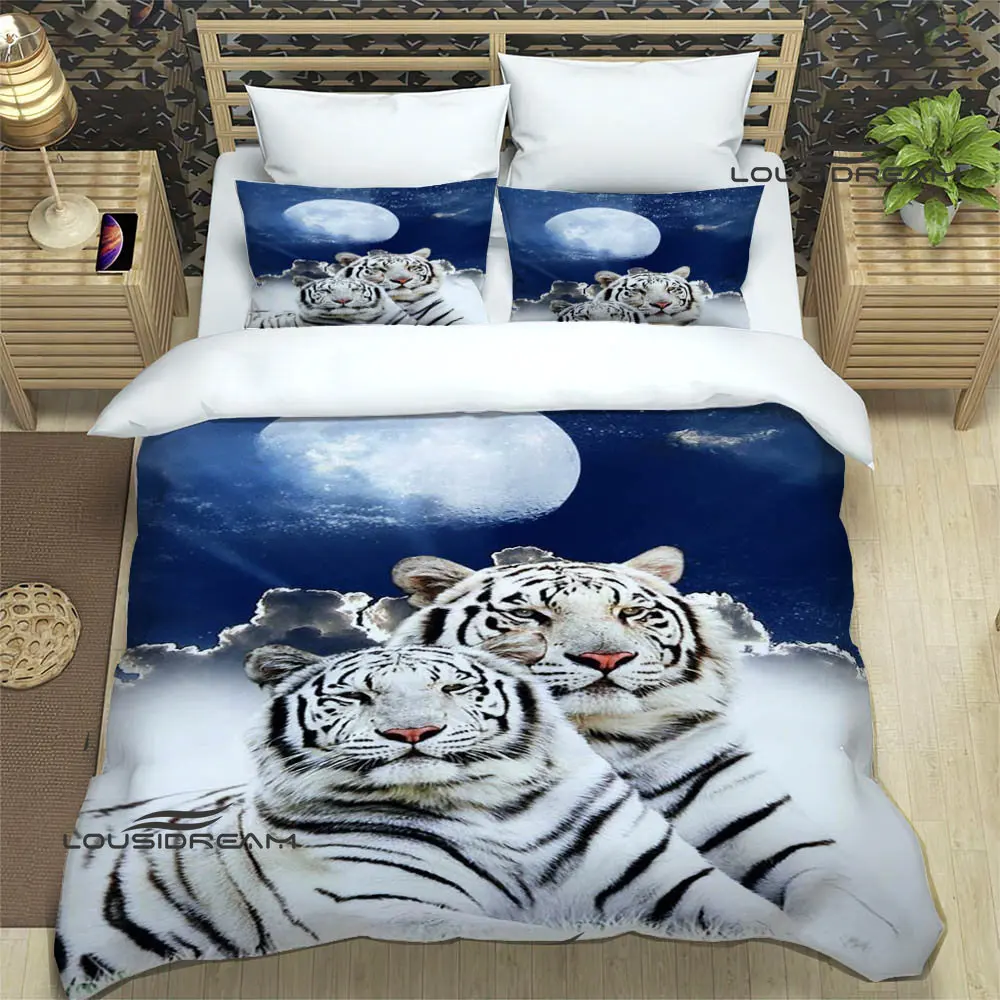 3D tiger printed Bedding Sets exquisite bed supplies set duvet cover bed comforter set bedding set luxury birthday gift 4