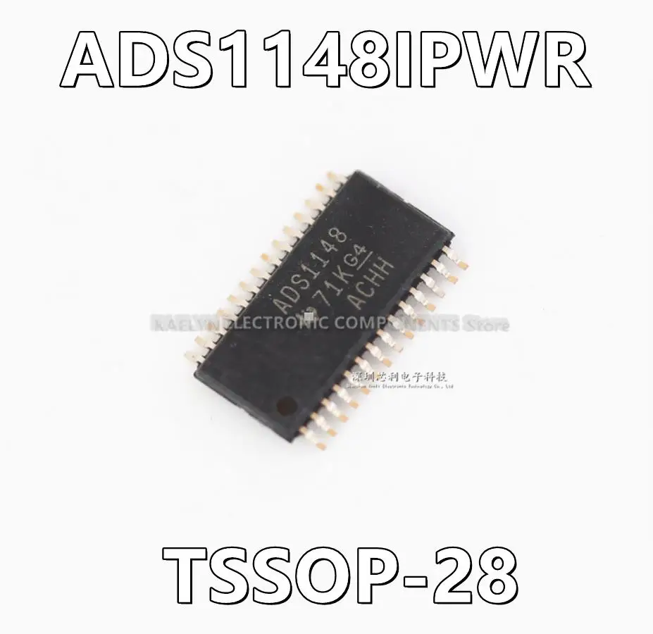 

5 шт./партия ADS1148IPWR ADS1148 16-битный аналогово-цифровой конвертер 4, 7 вход 1 Sigma-Delta 28-TSSOP