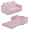 Perfect Sleeper Extra Wide Convertible Sofa to Lounger - Comfy 2-in-1 Flip Open Couch/Sleeper for Kids 1