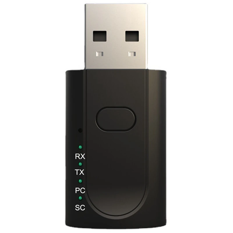 4-в-1 USB Bluetooth 5 1 адаптер 3 мм AUX автомобильный без драйвера подходит для Windows (Xp Vista 8 10