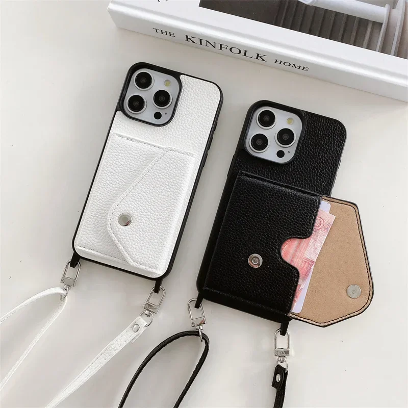 Elegant Crossbody Wallet with Card Holder and PU Leather Protective Cover