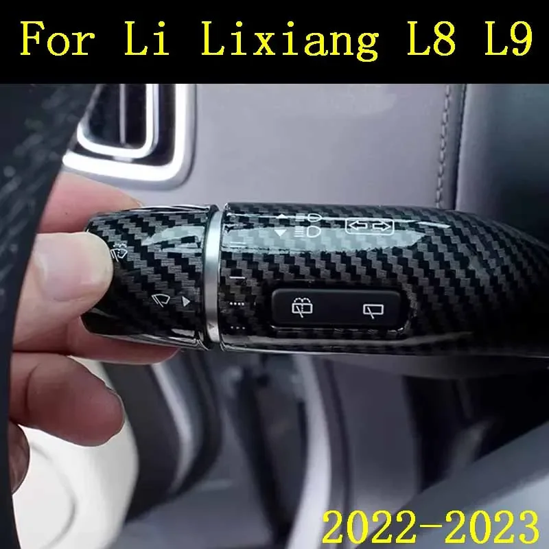 

For Li Lixiang L8 L9 2022 2023 Car Gear Shift Wiper Lever Decoration Cover Interior Protection Styling Accessories