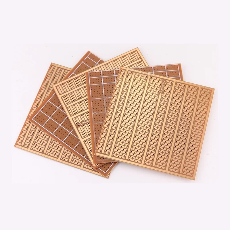 DIY Circuit Board 9.5*9.5CM Single Sided Bakelite 2-5 Connecting Holes 1.5 Thick 2.54 Spacing Universal Board PCB 5/10PCS