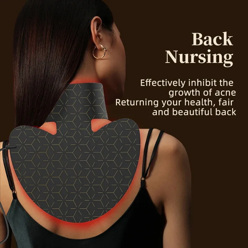 LED Red Light Therapy for Neck & Chest Mask Infrared Red Light Therapy Mask Skin Rejuvenation Neck Skin Care Infrared Device led facial mask,facial neck mask,neck anti wrinkle mask,infrared therapy lamp,led beauty lamp
