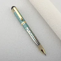1pc Luxury Metal Round Ballpoint Pen | Retractable Stainless Steel Painted Ballpoint Pen, Elegant Signature Pen | Gift Choice 5